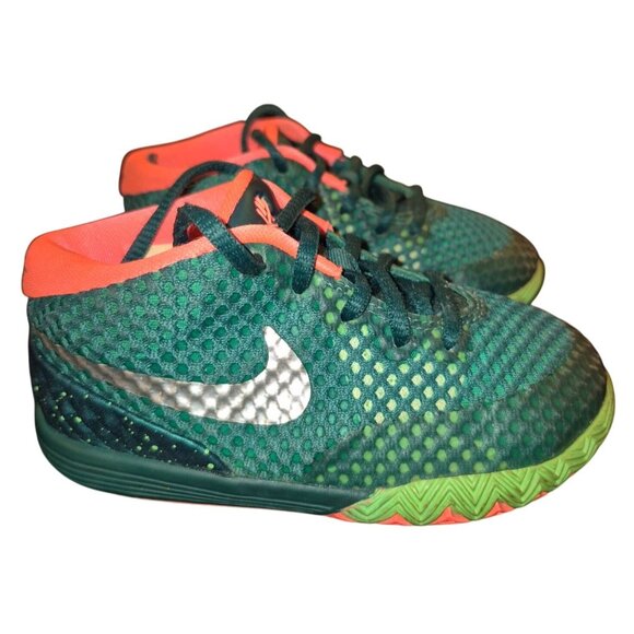 Nike Kyrie 1 Toddler Basketball Shoes Size 8C Green Orange•64 - Picture 1 of 9
